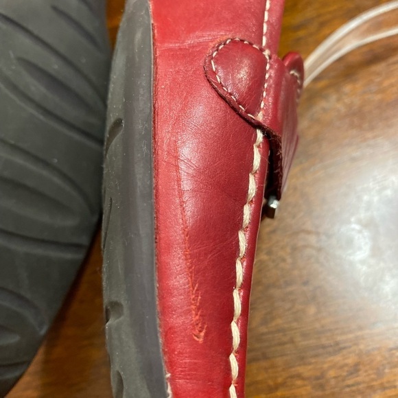 AK Anne Klein Akburt iflex cushioned red leather loather size 6 - Picture 4 of 9